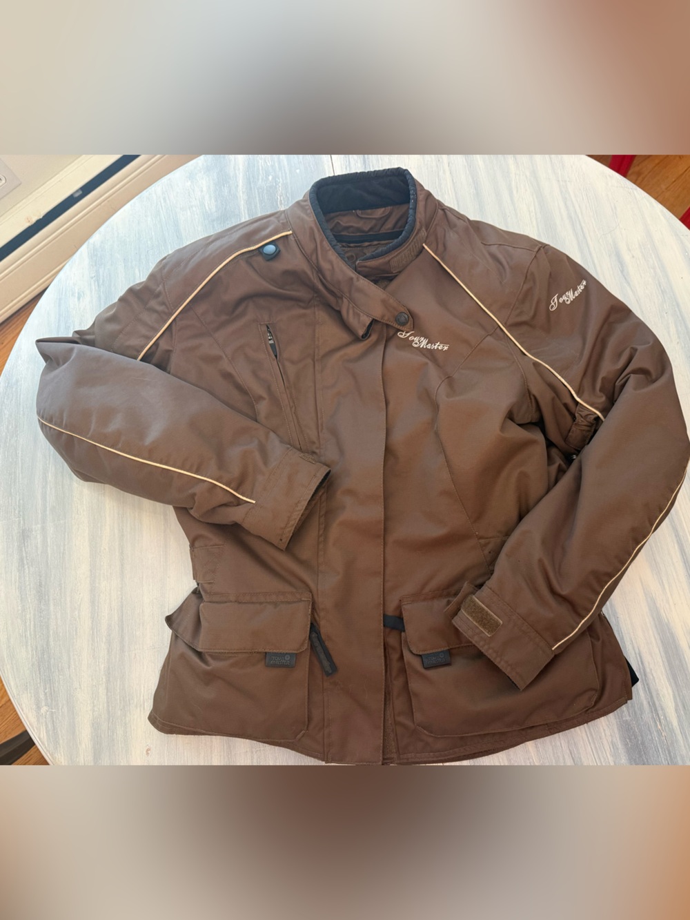 Tourmaster Trinity Series 2 Motorcycle Jacket Women’s Large (12-14) Brown